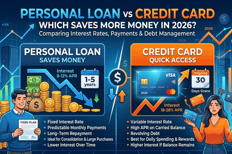 Personal Loan vs Credit Card: Which Saves More Money in 2026
